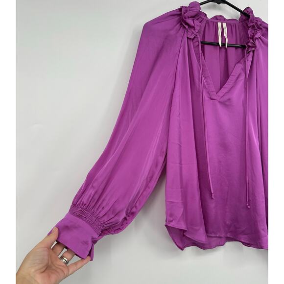 Anthropologie Silky Pullover Blouse - Picture 7 of 10